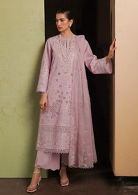 Afrozeh Festive Chikankari Lawn'24 AL-10 Thistle