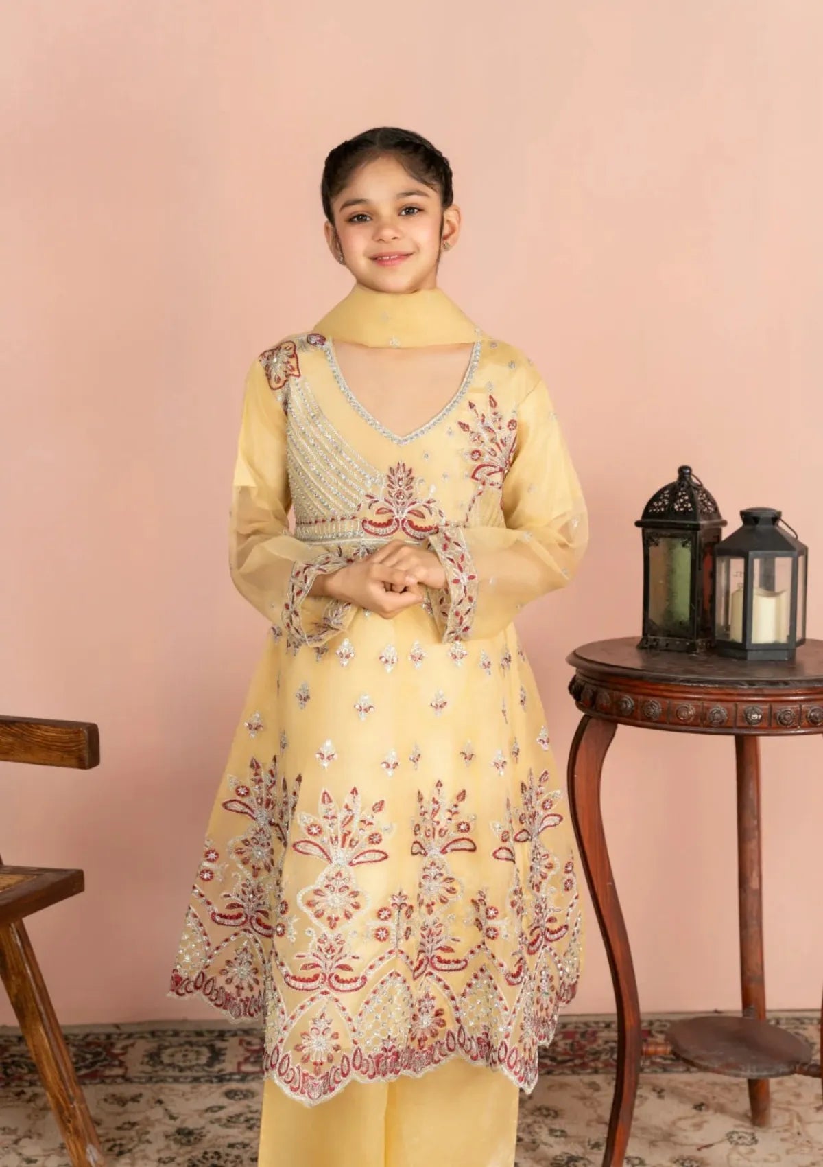 Kids Festive By Khayat Lemon Yellow