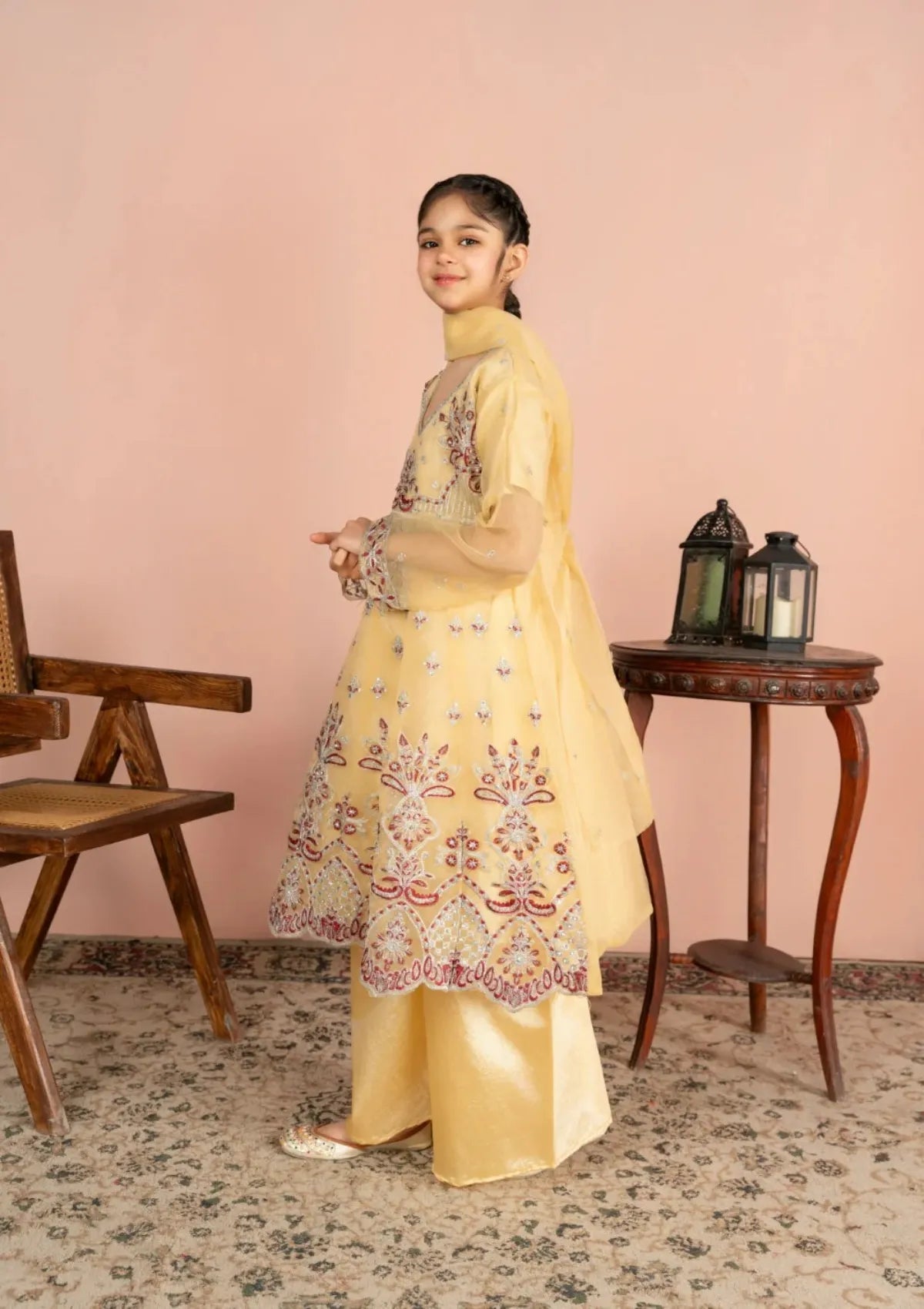 Kids Festive By Khayat Lemon Yellow