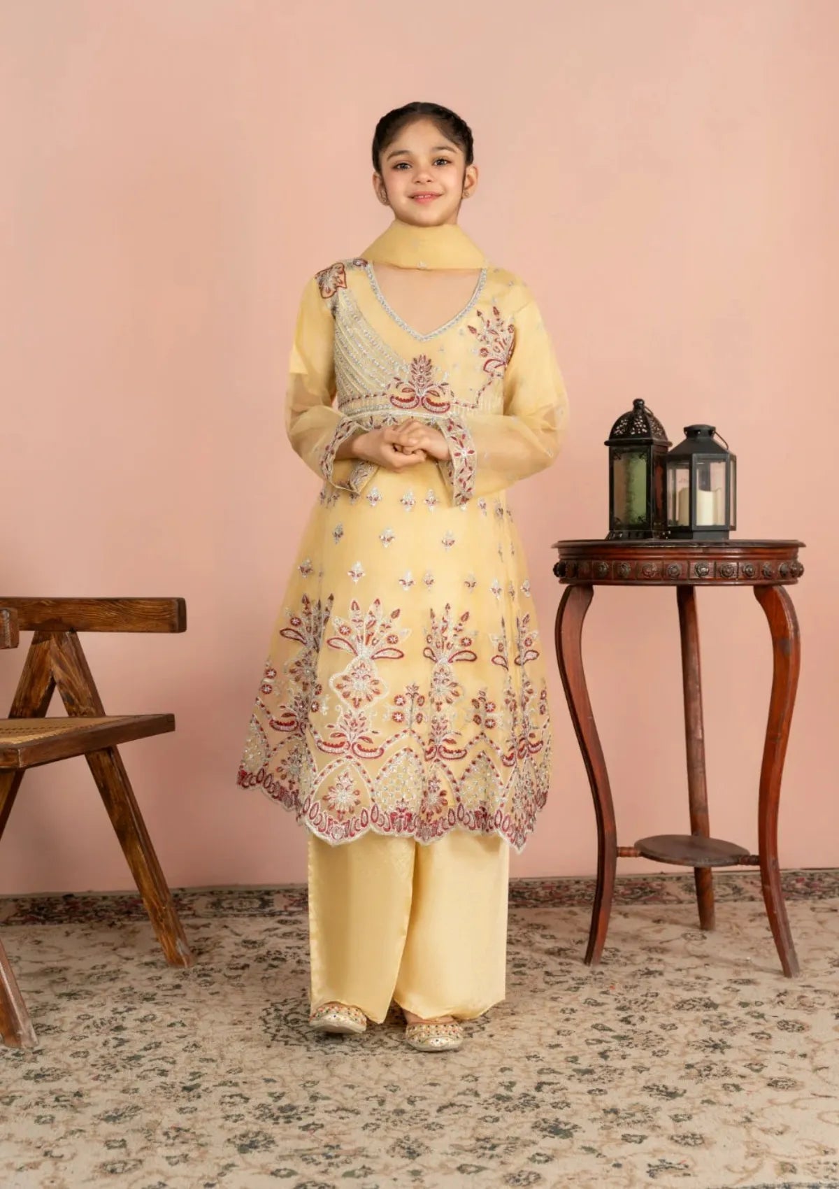 Kids Festive By Khayat Lemon Yellow