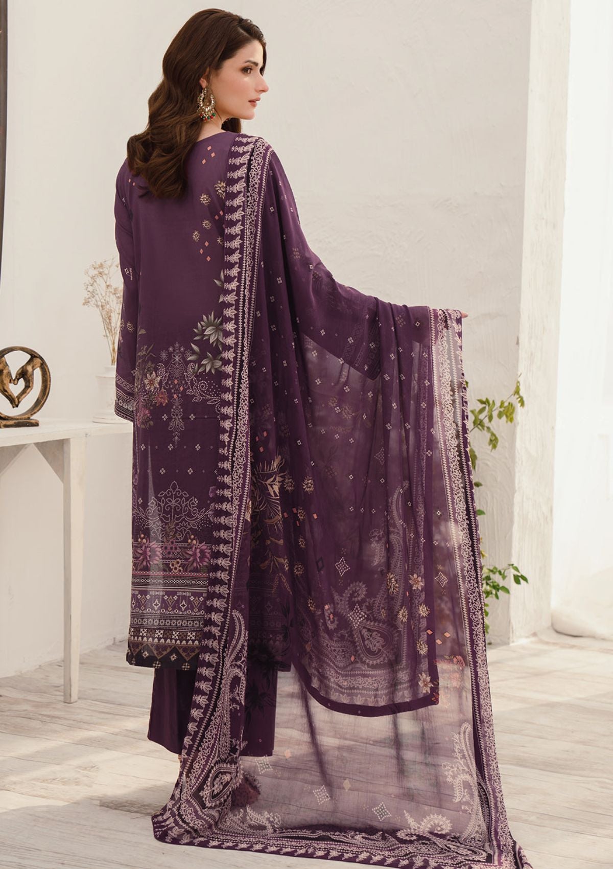Mashaal Luxury Lawn By Ramsha'24 D-11 - Mohsin Saeed Fabrics