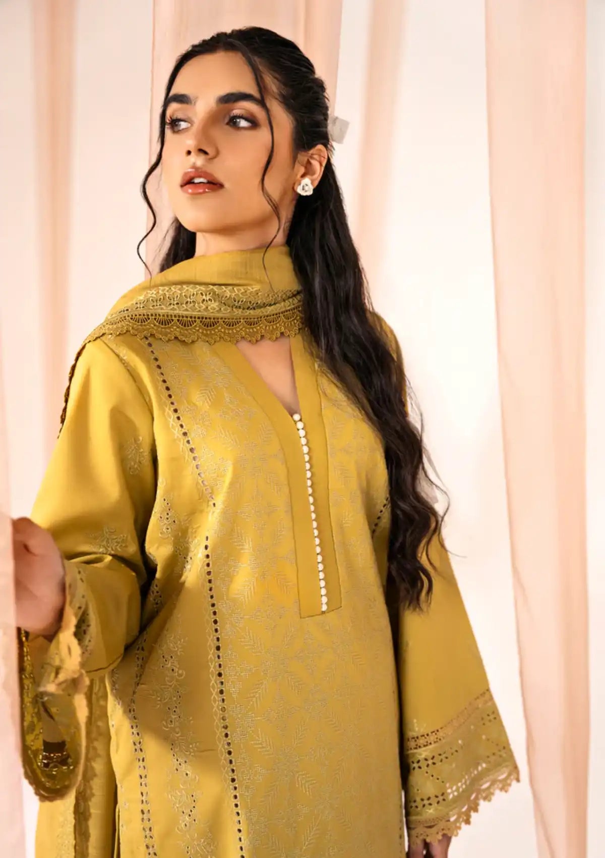 Florent Festive Lawn'24 FL-6A - Mohsin Saeed Fabrics