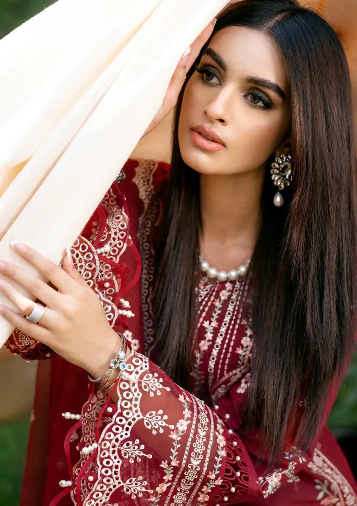 Sardinia Luxury Lawn Eid Edit'24 SR-405 ROSABEL - Mohsin Saeed Fabrics