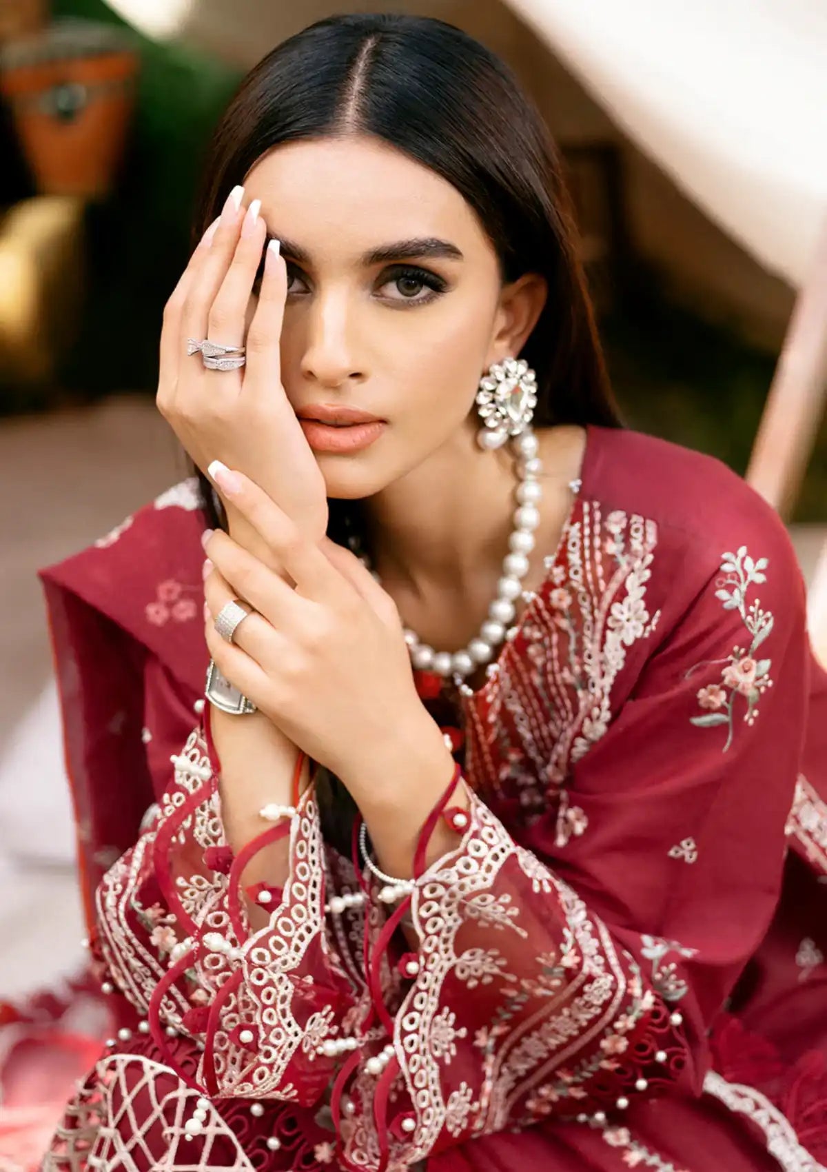 Sardinia Luxury Lawn Eid Edit'24 SR-405 ROSABEL - Mohsin Saeed Fabrics