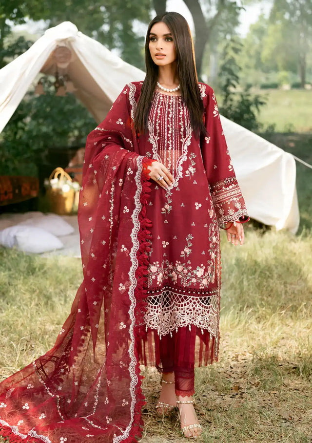 Sardinia Luxury Lawn Eid Edit'24 SR-405 ROSABEL - Mohsin Saeed Fabrics