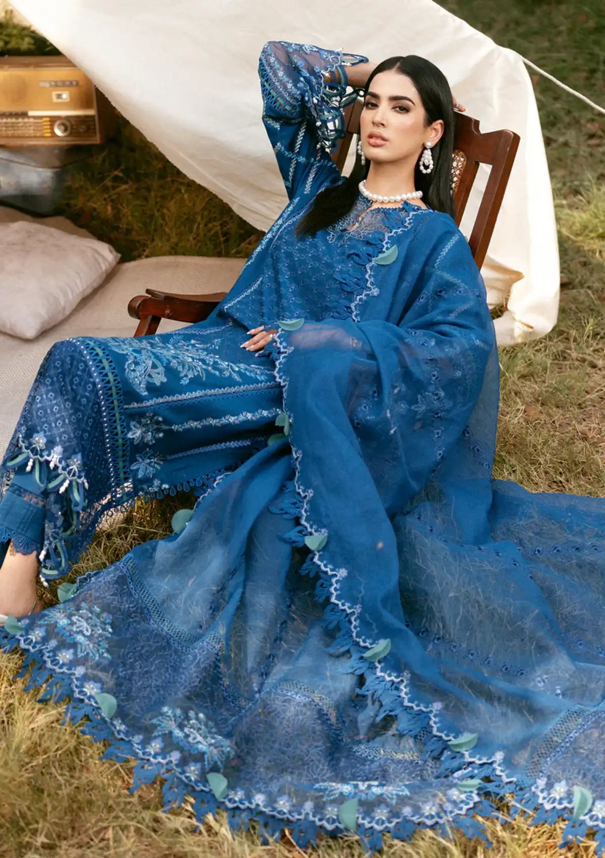 Sardinia Luxury Lawn Eid Edit'24 SR-406 VERONA - Mohsin Saeed Fabrics
