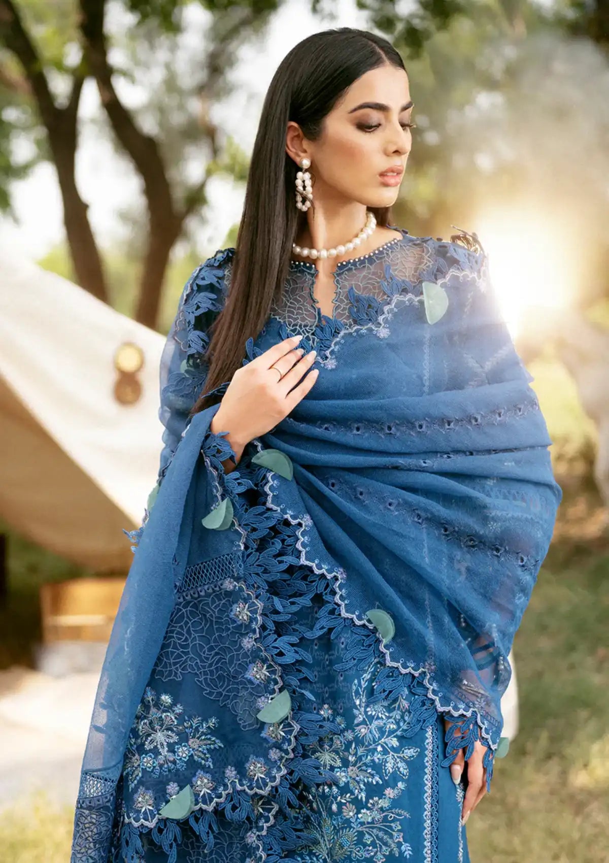 Sardinia Luxury Lawn Eid Edit'24 SR-406 VERONA - Mohsin Saeed Fabrics