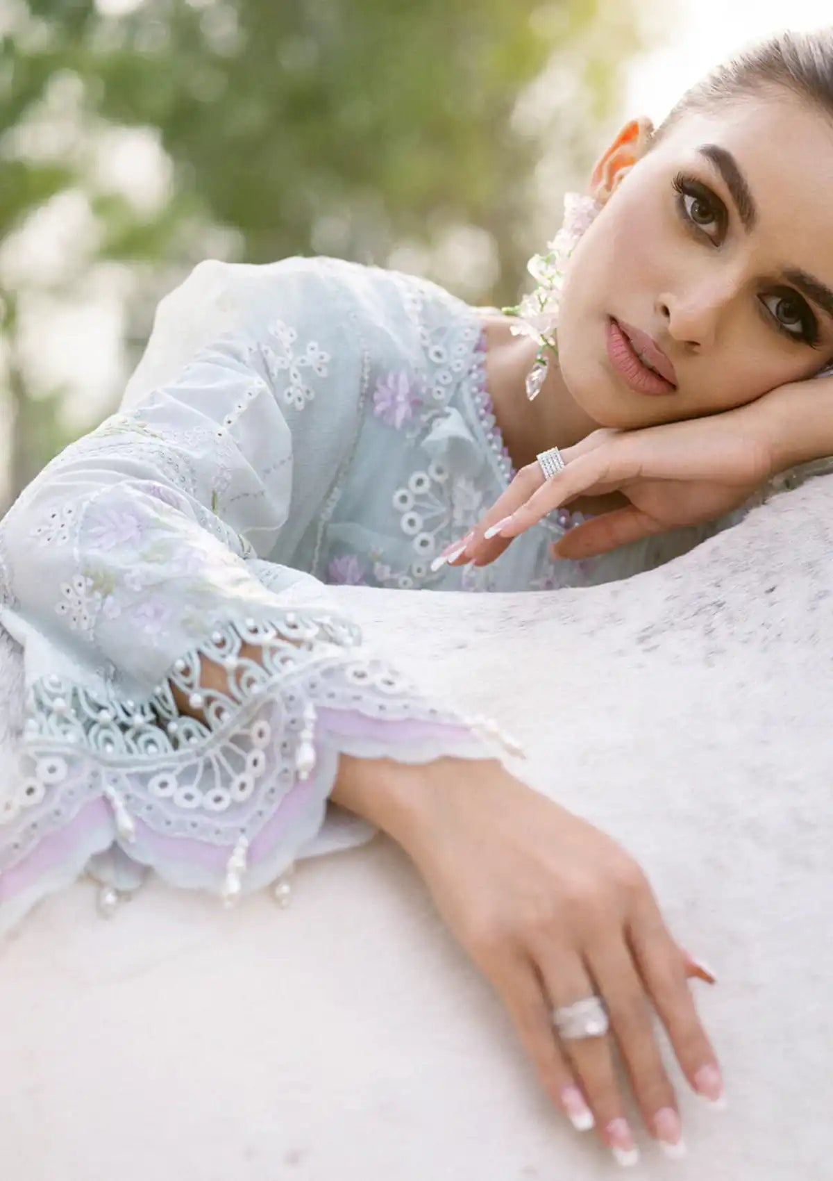 Sardinia Luxury Lawn Eid Edit'24 SR-403 VANESSA - Mohsin Saeed Fabrics