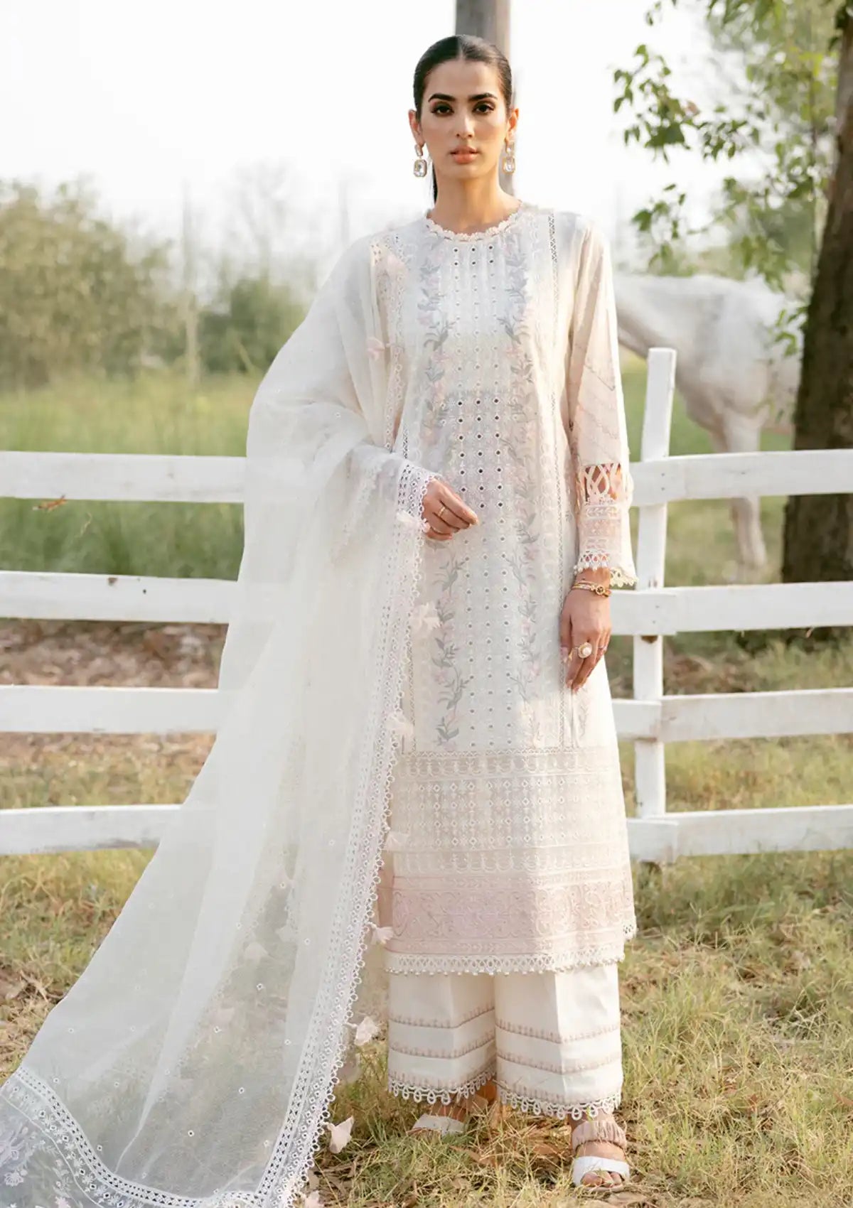 Sardinia Luxury Lawn Eid Edit'24 SR-402 ISABELLA - Mohsin Saeed Fabrics