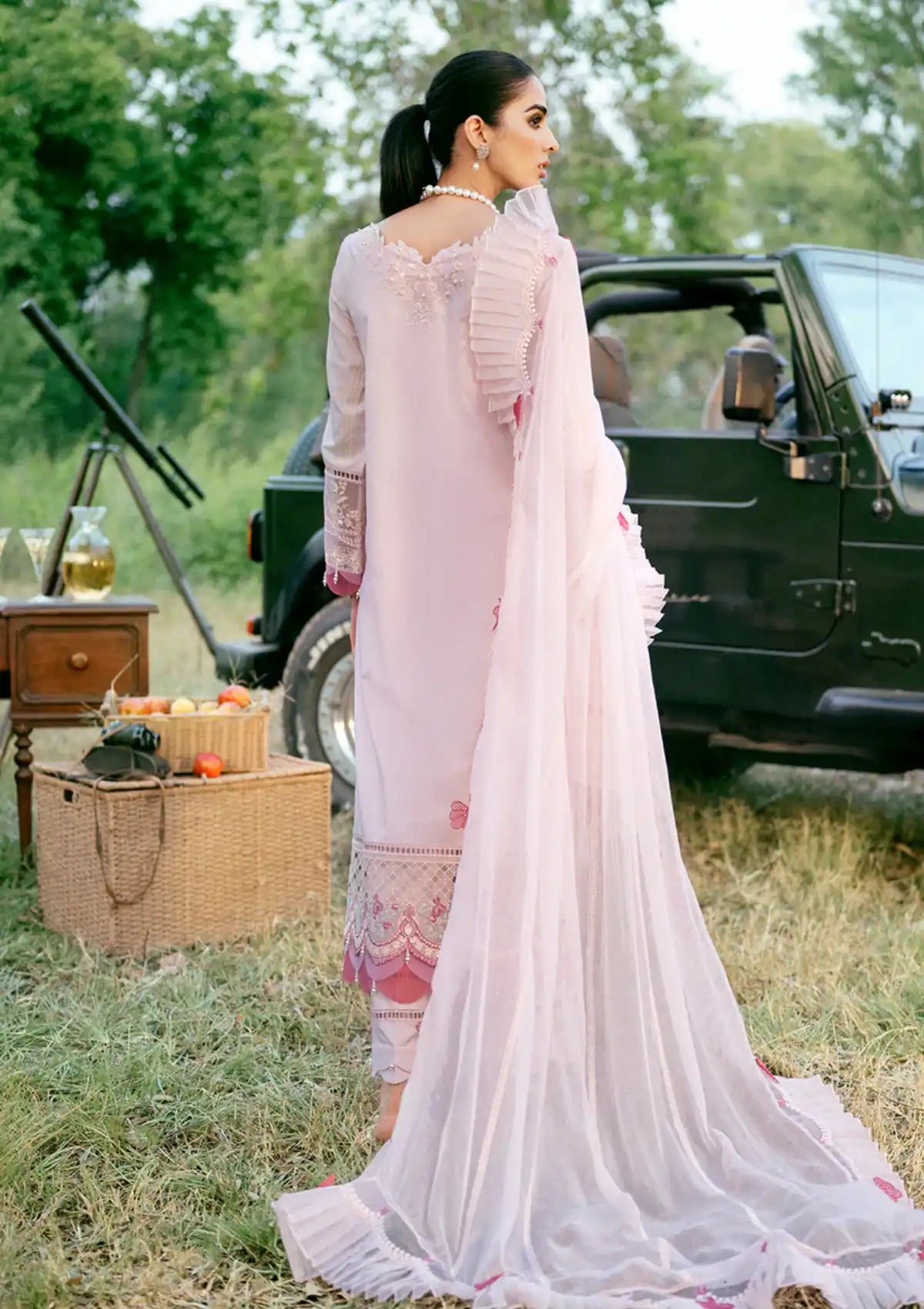 Sardinia Luxury Lawn Eid Edit'24 SR-401 AMELIA - Mohsin Saeed Fabrics