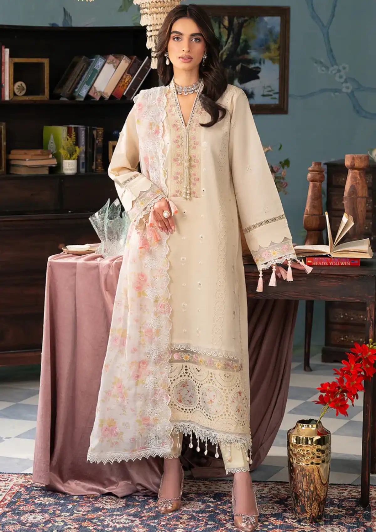 RajBari Chikankari Edition'24 D-06 - Mohsin Saeed Fabrics