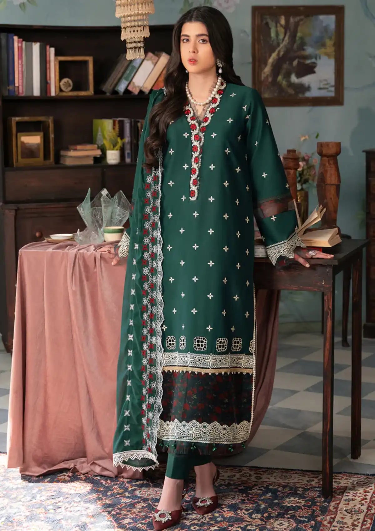 RajBari Chikankari Edition'24 D-10 - Mohsin Saeed Fabrics