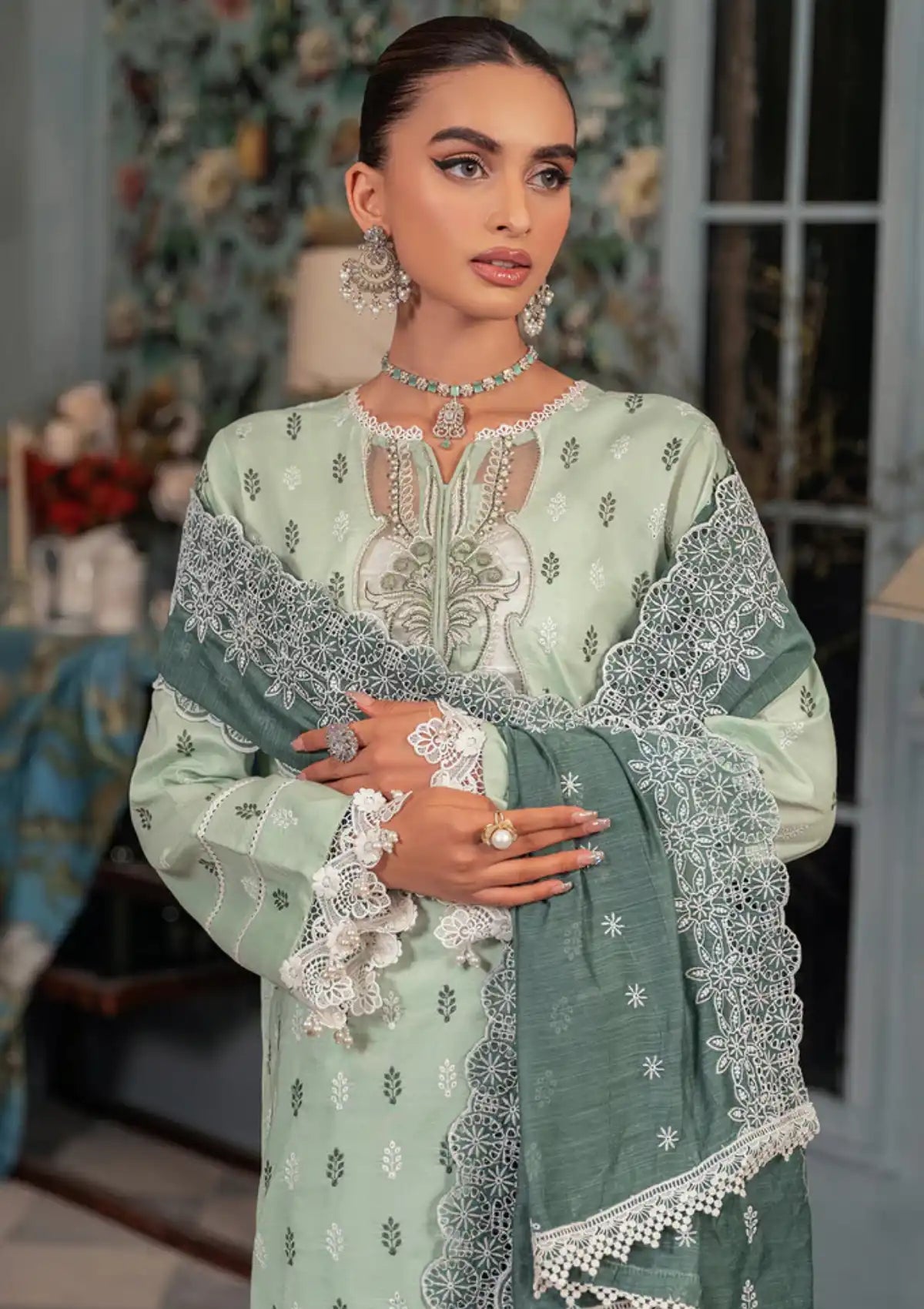 RajBari Chikankari Edition'24 D-13 - Mohsin Saeed Fabrics