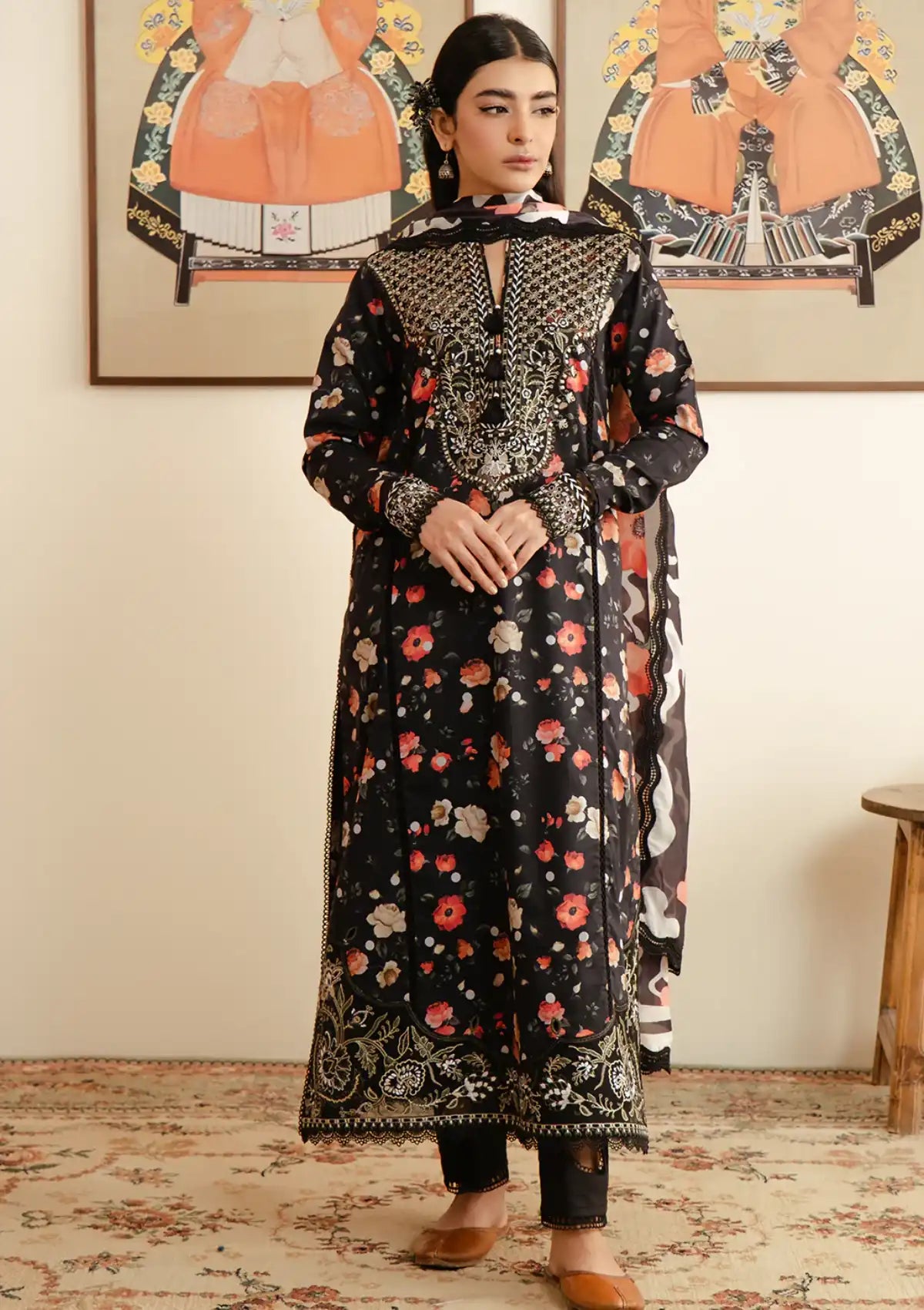 Afrozeh Malina Lawn'24 Vol-03 AL-07 Valeria - Mohsin Saeed Fabrics