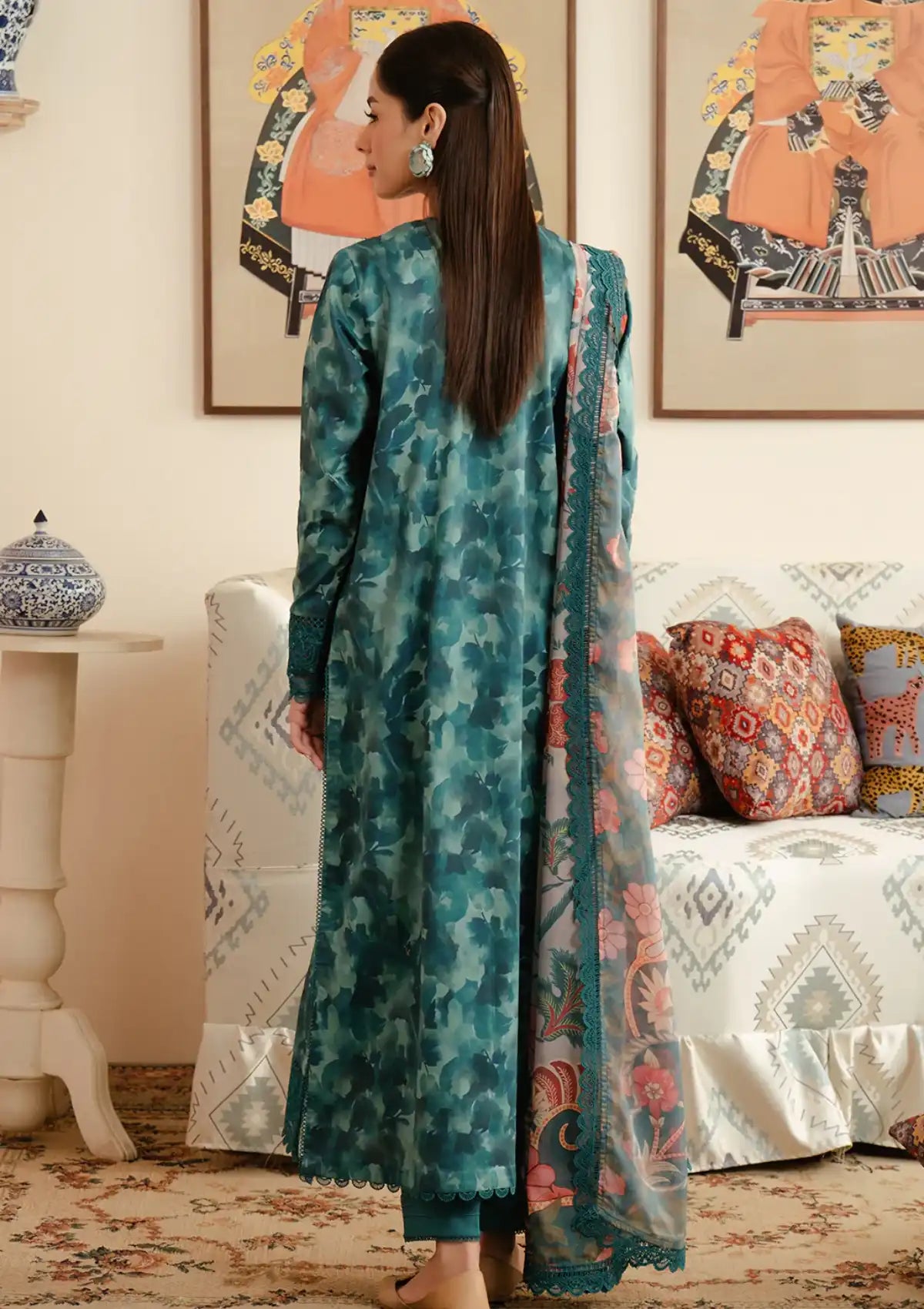 Afrozeh Malina Lawn'24 Vol-03 AL-01 Ceila - Mohsin Saeed Fabrics