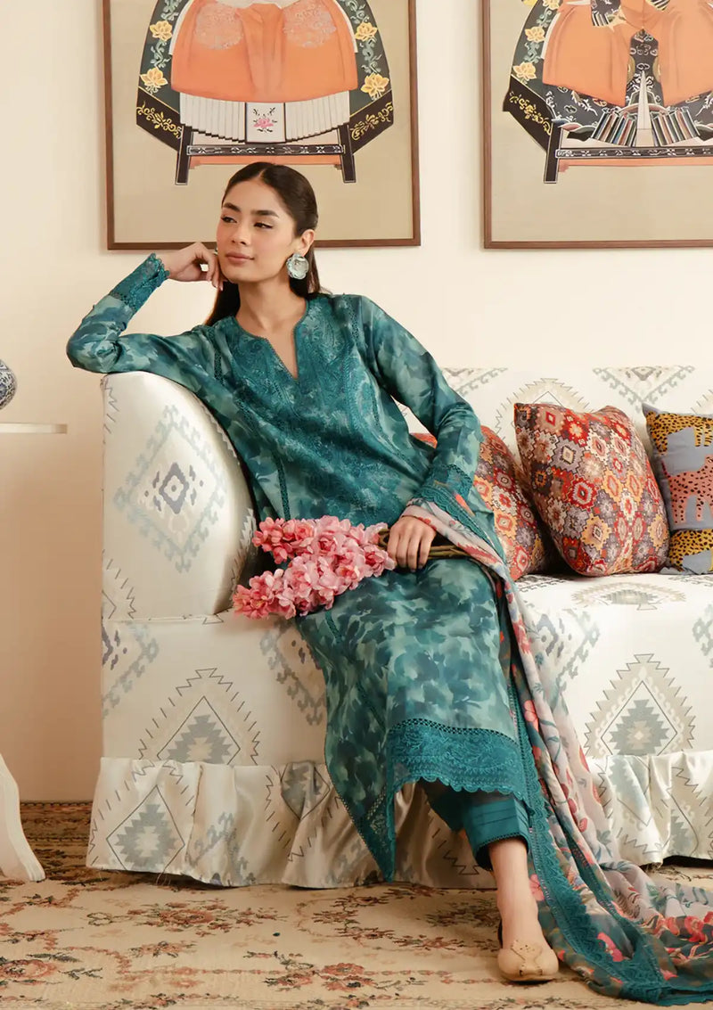 Afrozeh Malina Lawn'24 Vol-03 AL-01 Ceila