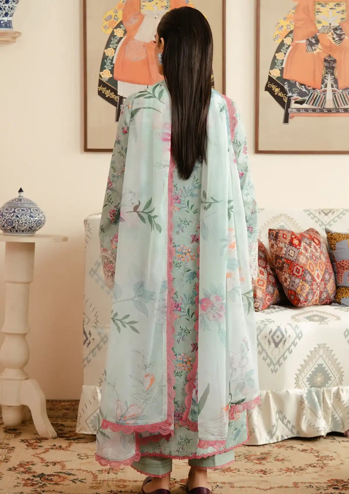 Afrozeh Malina Lawn'24 Vol-03 AL-09 Aruna - Mohsin Saeed Fabrics