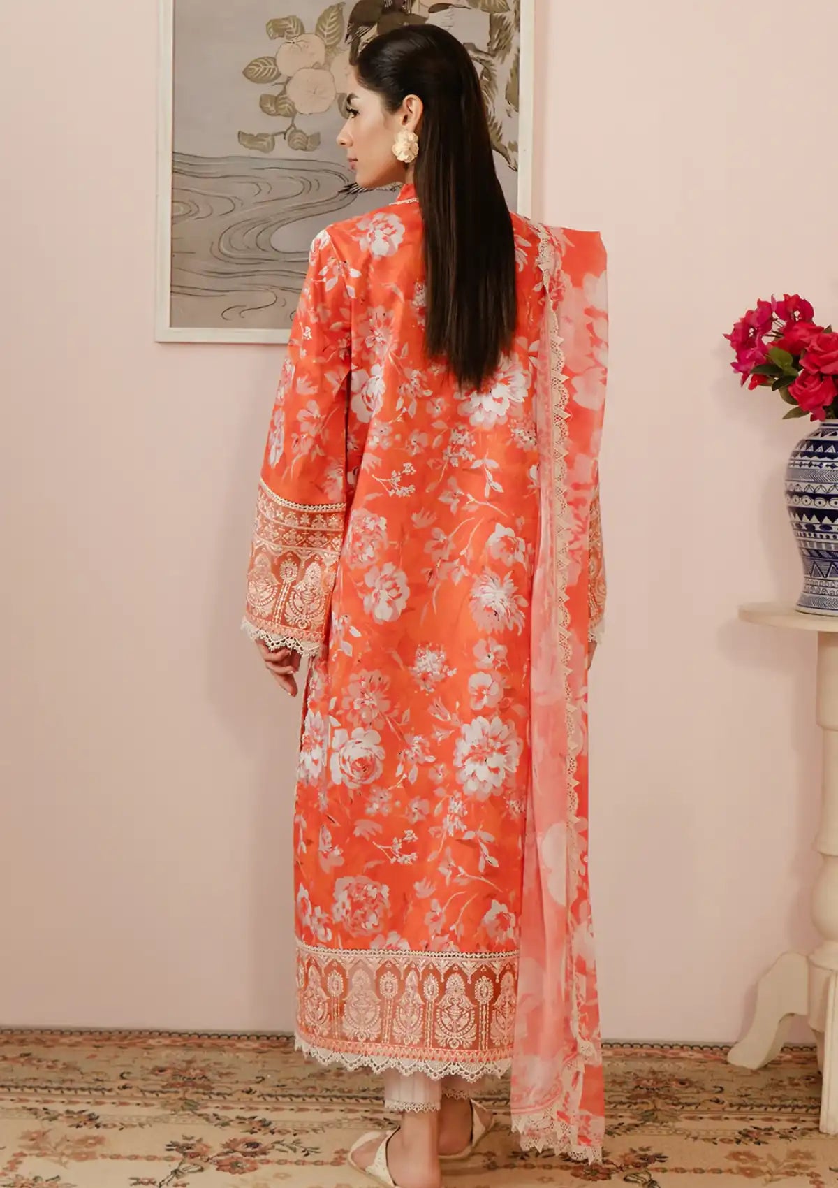 Afrozeh Malina Lawn'24 Vol-03 AL-05 Azlin - Mohsin Saeed Fabrics