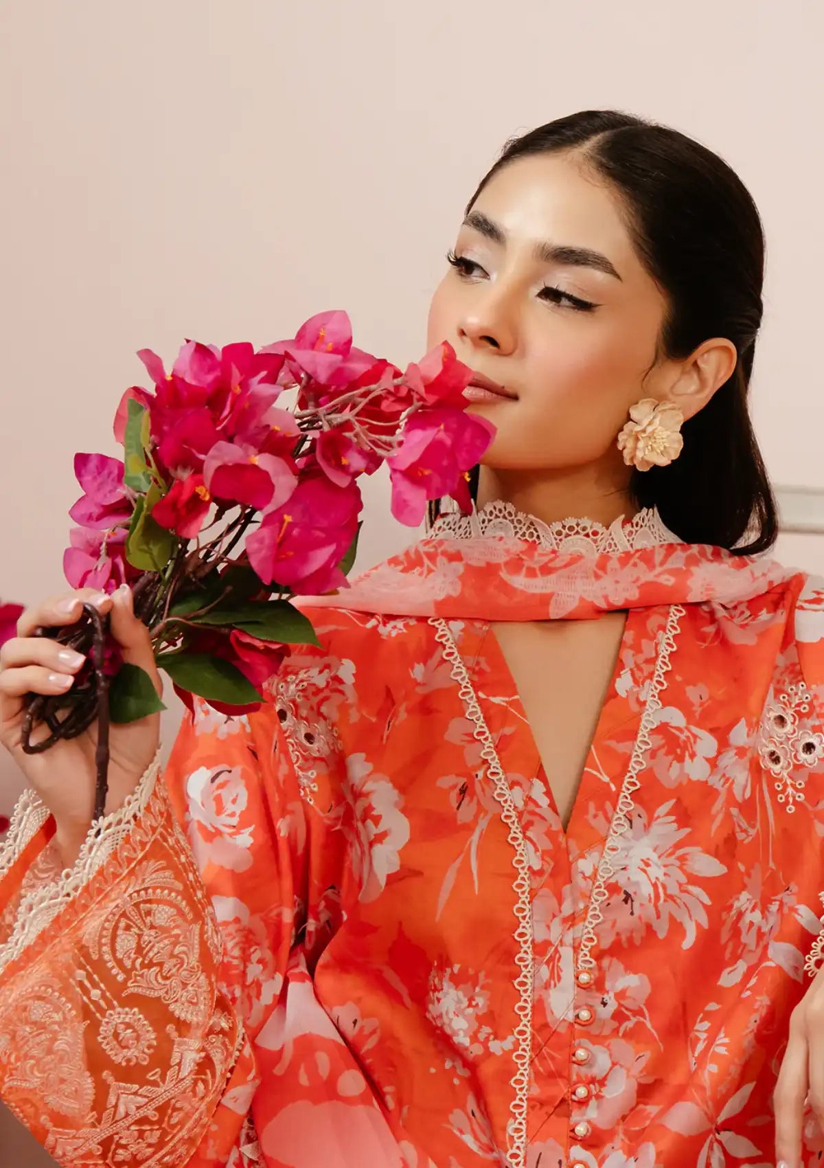 Afrozeh Malina Lawn'24 Vol-03 AL-05 Azlin - Mohsin Saeed Fabrics