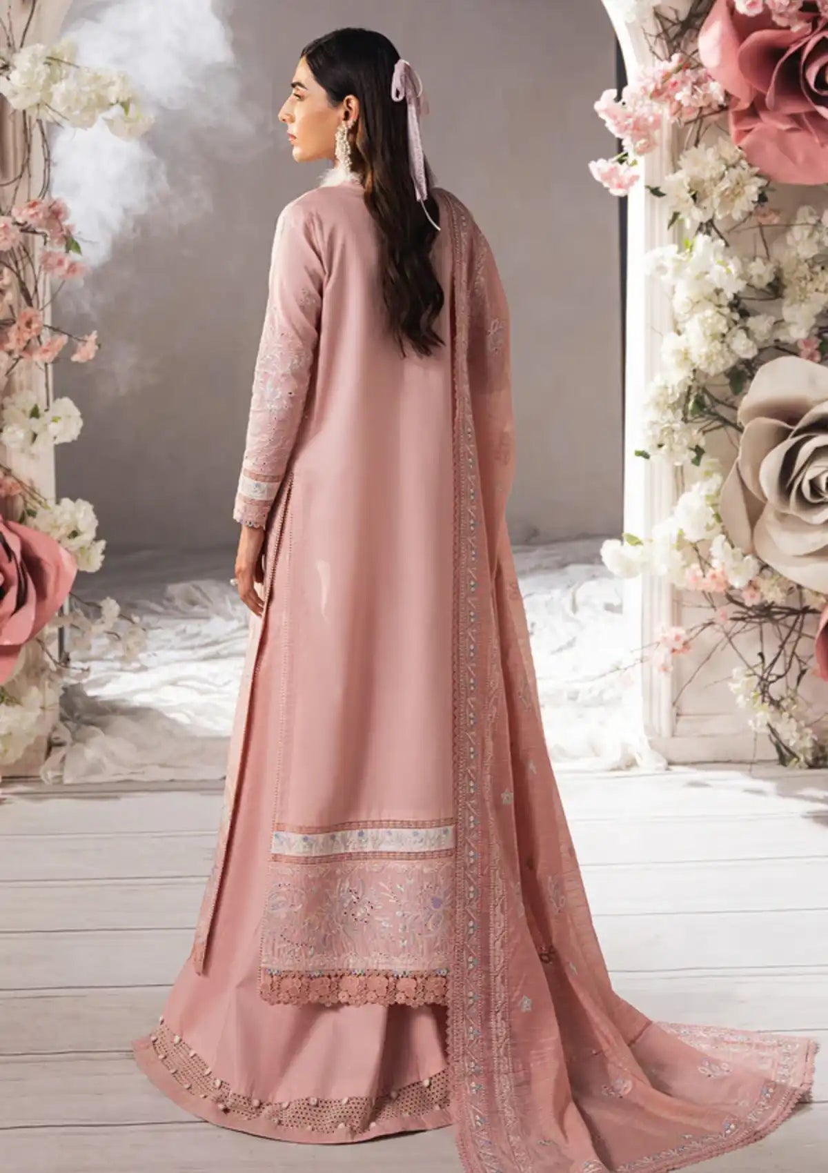 Ayzel Eudora Luxury Lawn'24 AY-05 MIRELA - Mohsin Saeed Fabrics