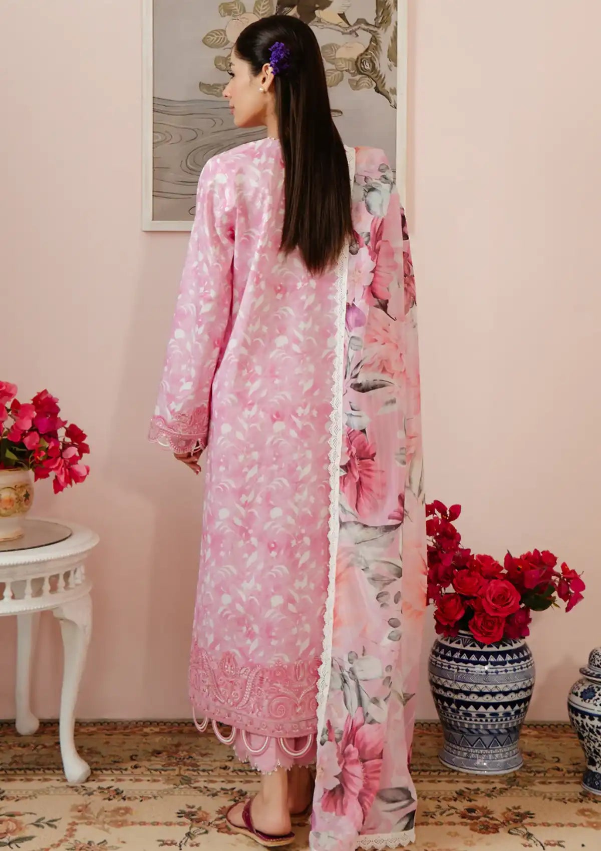 Afrozeh Malina Lawn'24 Vol-03 AL-03 Ezra - Mohsin Saeed Fabrics