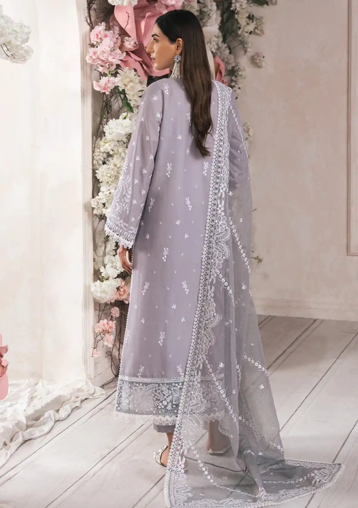 Ayzel Eudora Luxury Lawn'24 AY-01 ARANA - Mohsin Saeed Fabrics