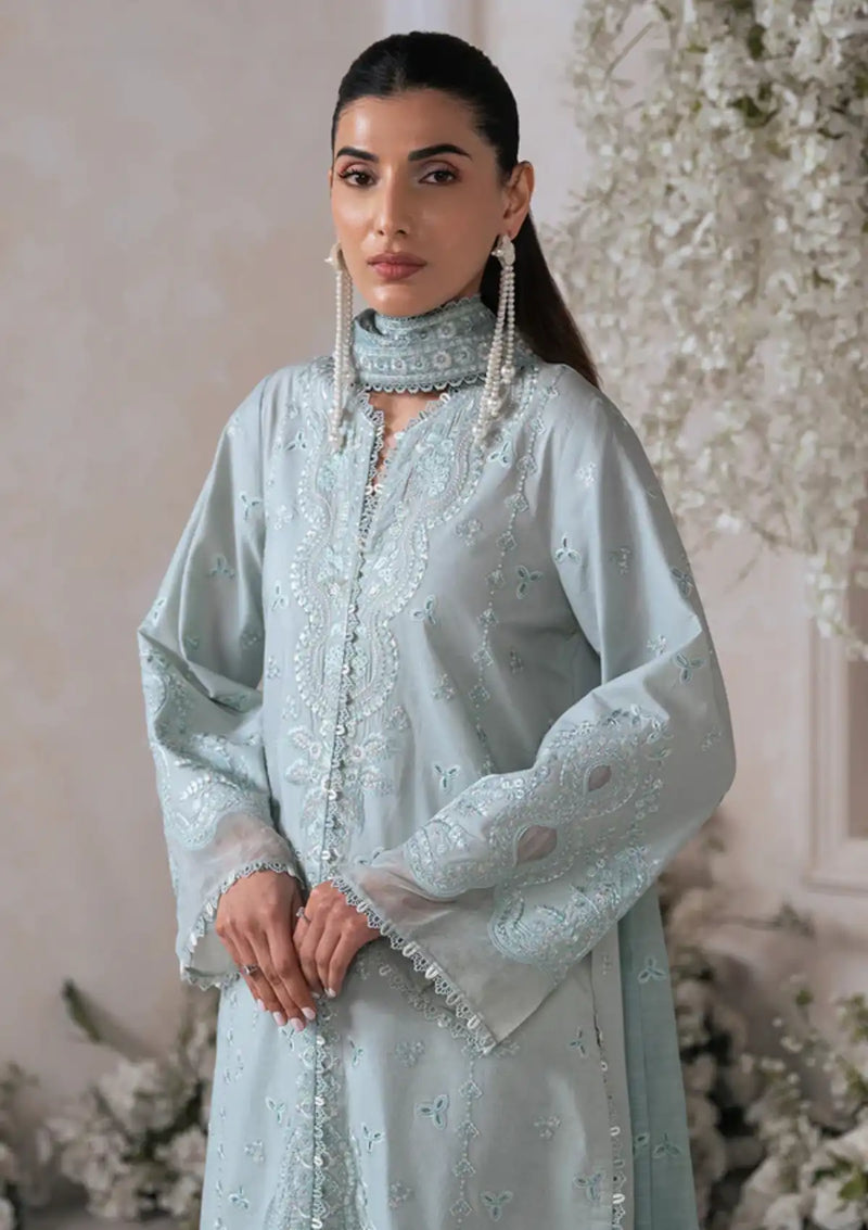 Ayzel Eudora Luxury Lawn'24 AY-03 GULARA - Mohsin Saeed Fabrics