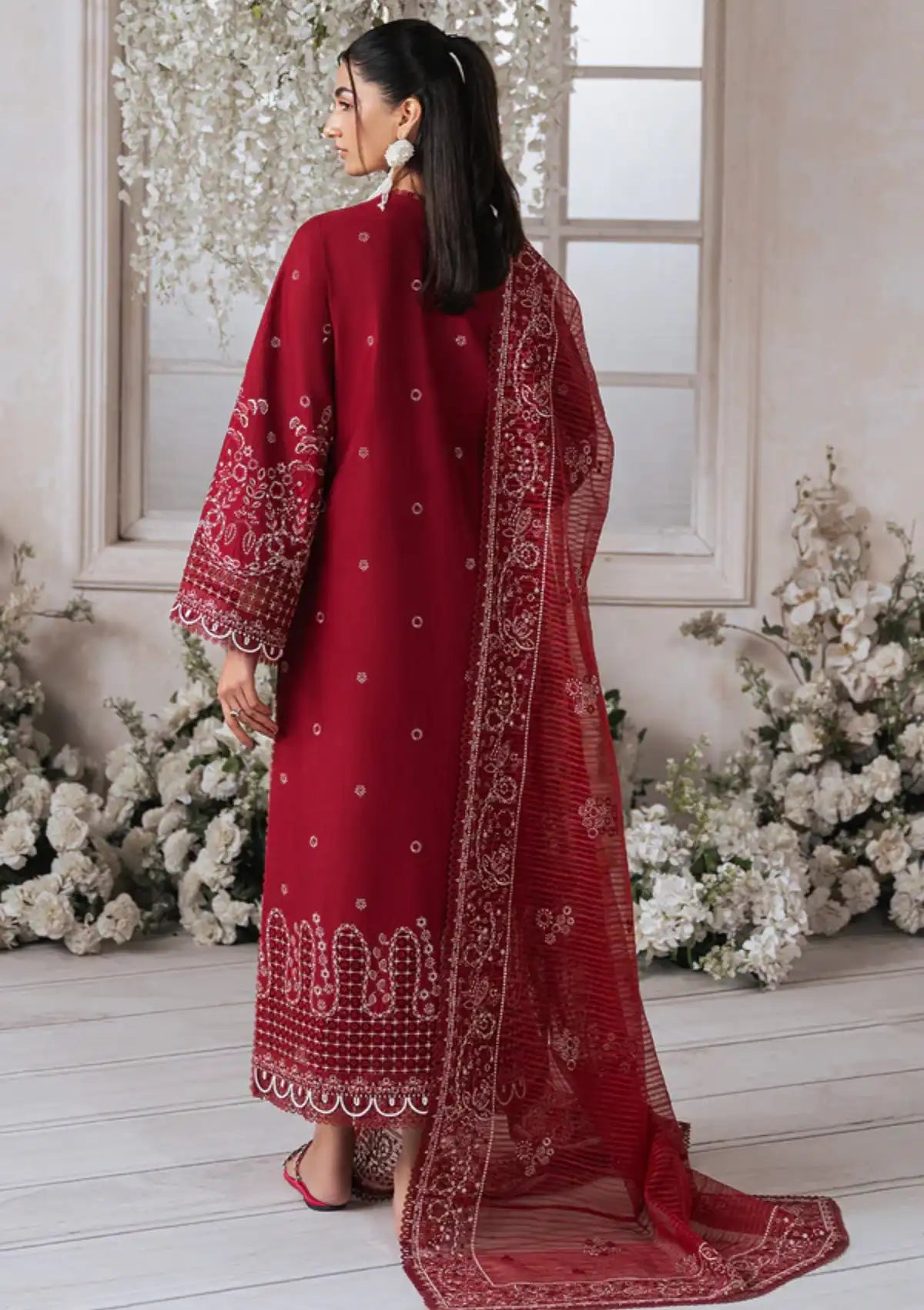 Ayzel Eudora Luxury Lawn'24 AY-07 AKIRA - Mohsin Saeed Fabrics