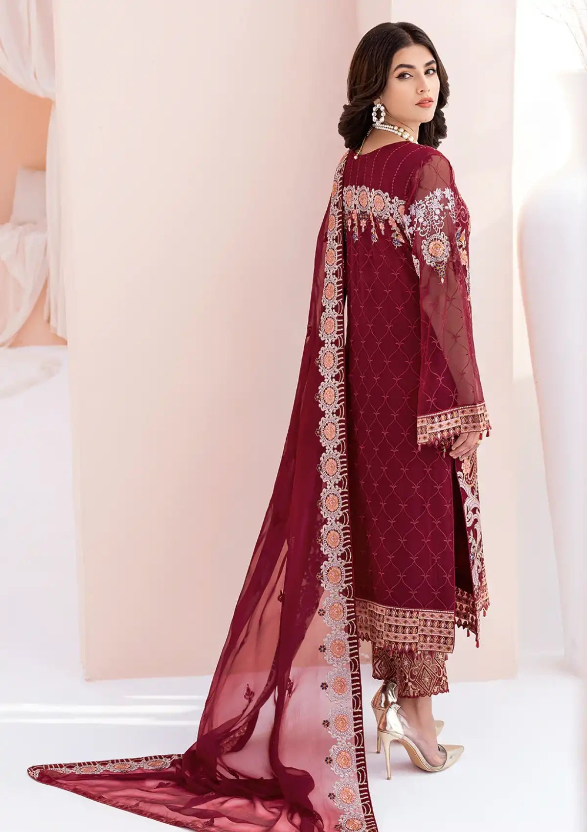 Ramsha Chevron Chiffon'23 Vol-06 A-609