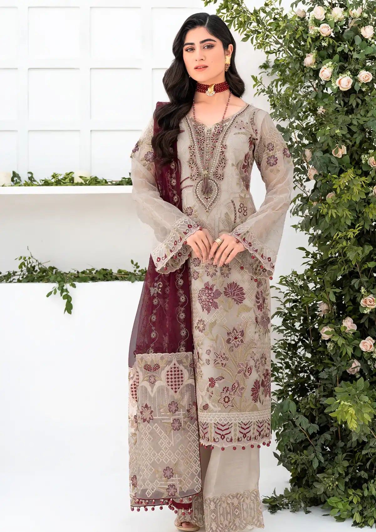 Ramsha Minhal Collection'23 Vol-08 M-806 - Mohsin Saeed Fabrics