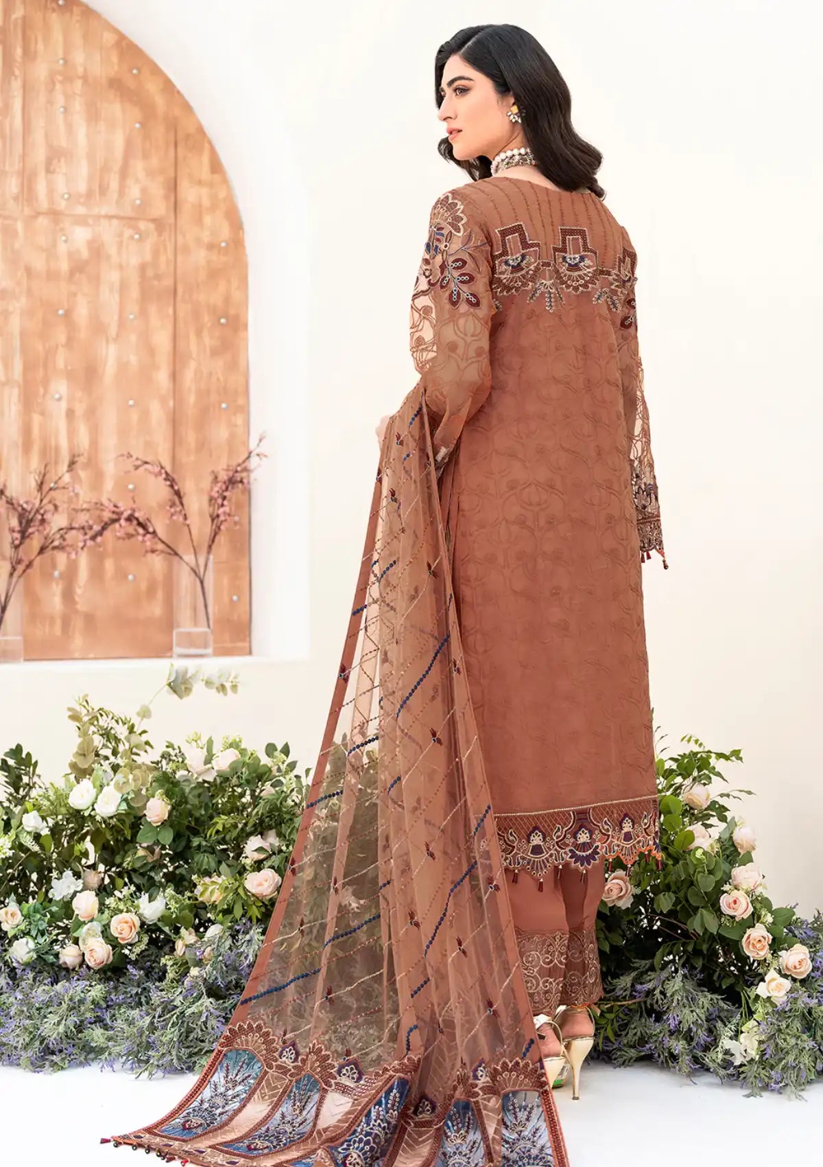 Ramsha Minhal Collection'23 Vol-08 M-808 - Mohsin Saeed Fabrics