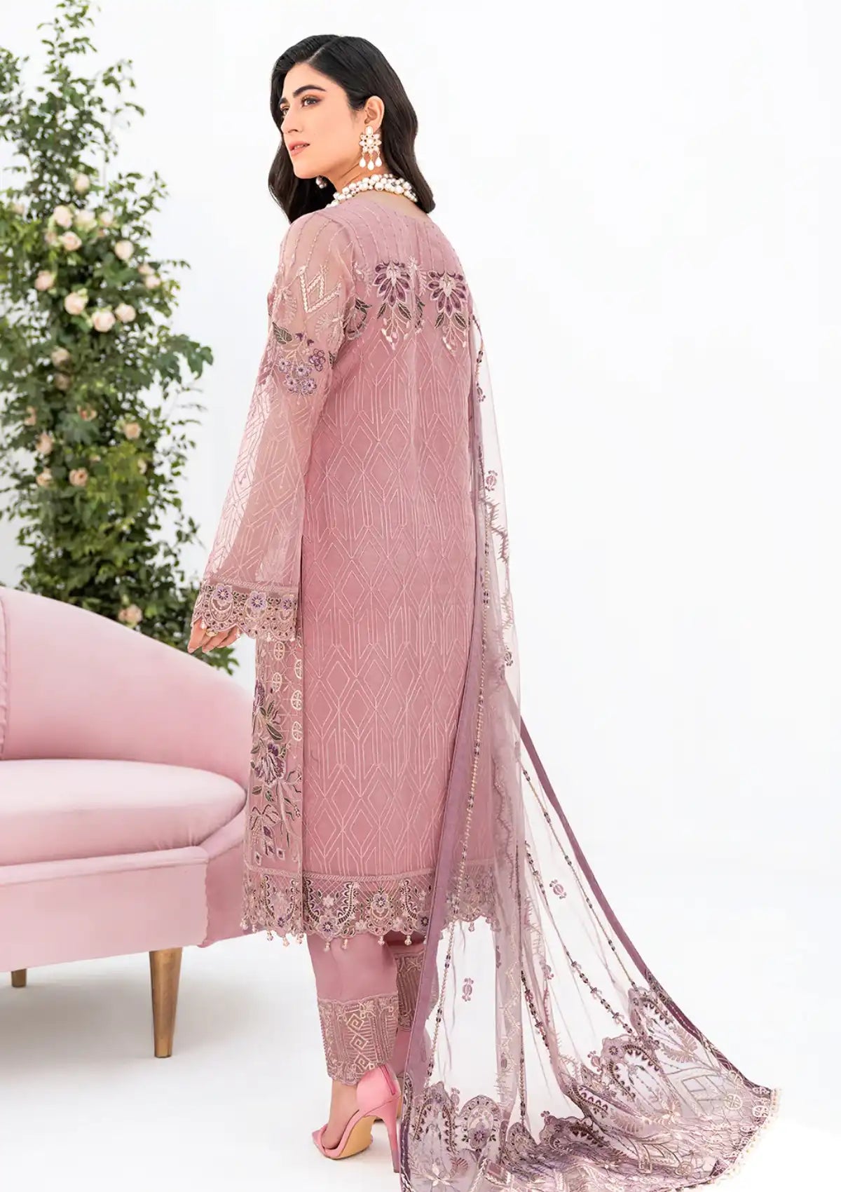 Ramsha Minhal Collection'23 Vol-08 M-804 - Mohsin Saeed Fabrics