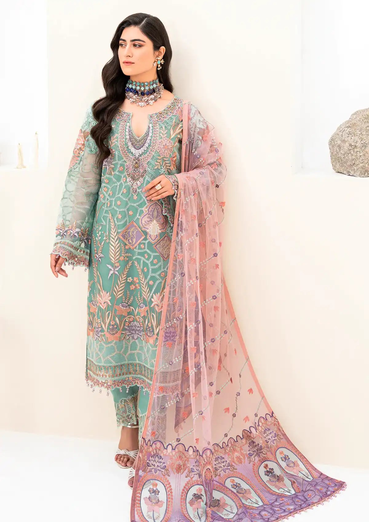 Ramsha Minhal Collection'23 Vol-08 M-807 - Mohsin Saeed Fabrics