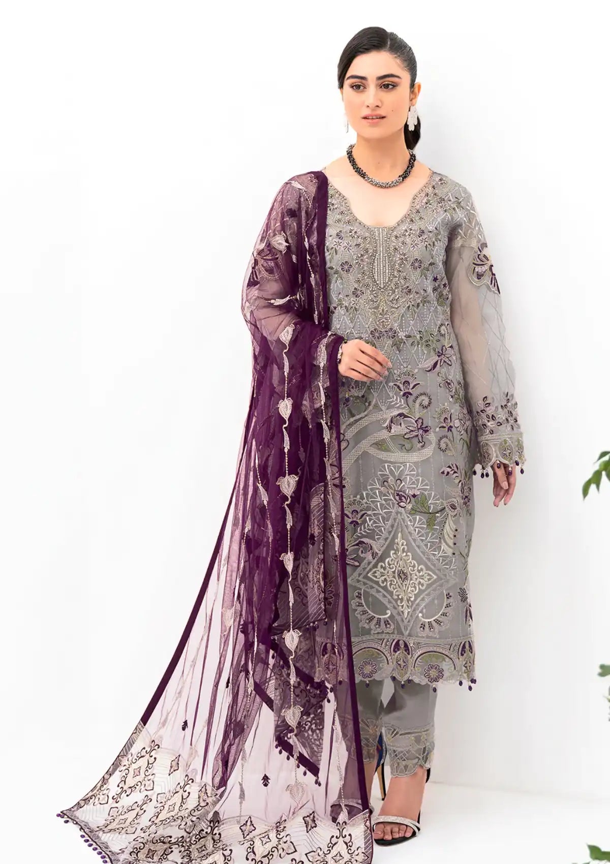Ramsha Minhal Collection'23 Vol-08 M-801 - Mohsin Saeed Fabrics