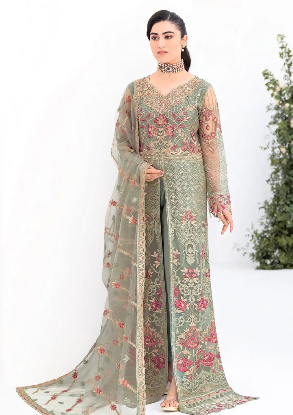Ramsha Minhal Collection'23 Vol-08 M-802 - Mohsin Saeed Fabrics