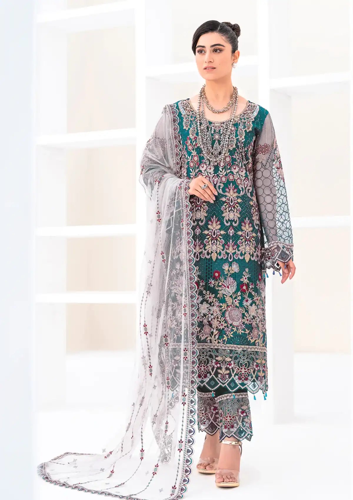 Ramsha Minhal Collection'23 Vol-08 M-810 - Mohsin Saeed Fabrics