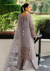 Elegant Embroidered Chiffon Back from  Ramsha Dastak Luxury Chiffon'24 Q-104
