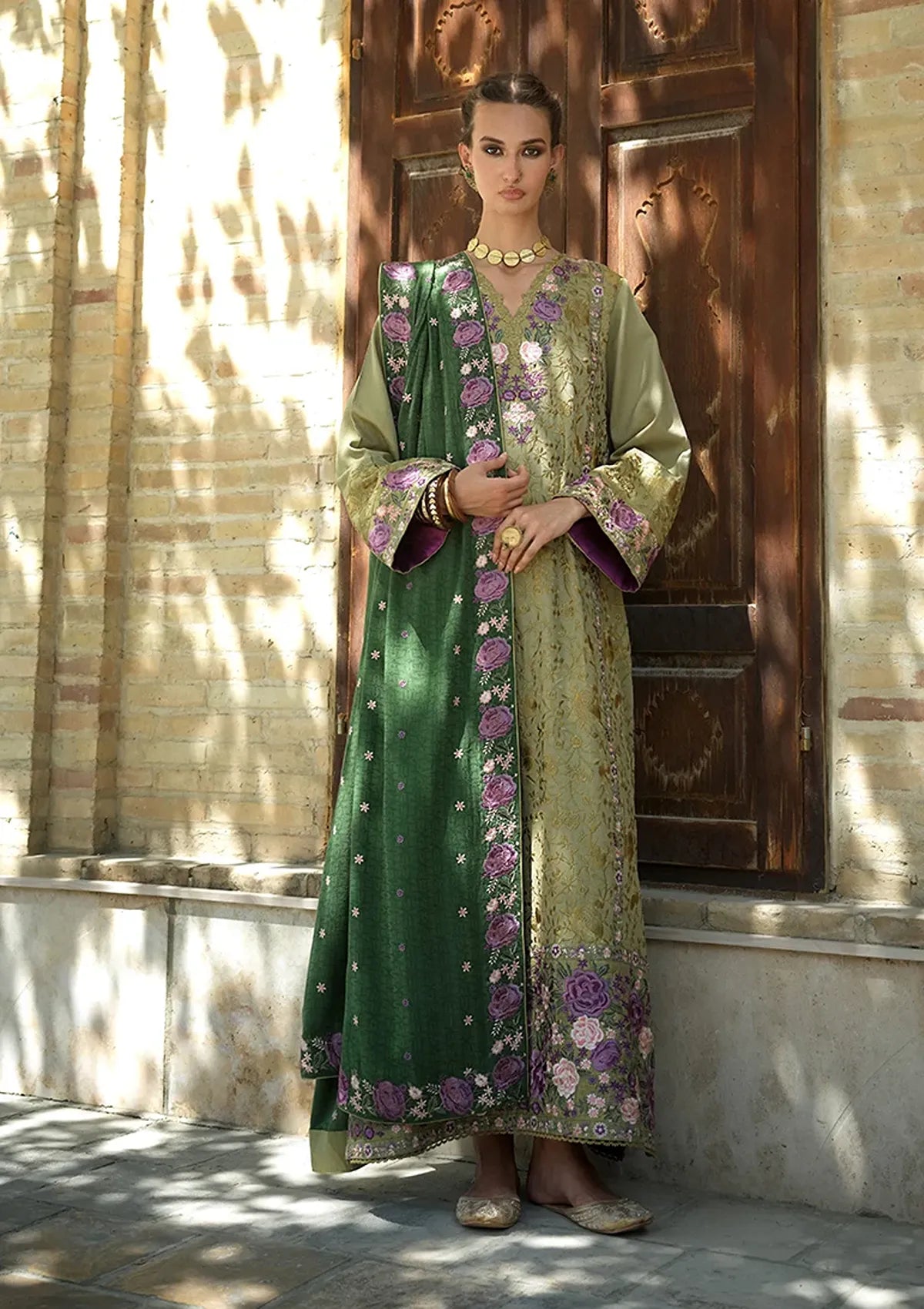 Mushq Hemline Bukhara Winter Edit'26 D-07 Desert Minaret