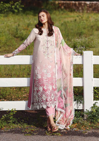 Mushq Solace Ombre Chikankari'26 D-09 Dew Drift