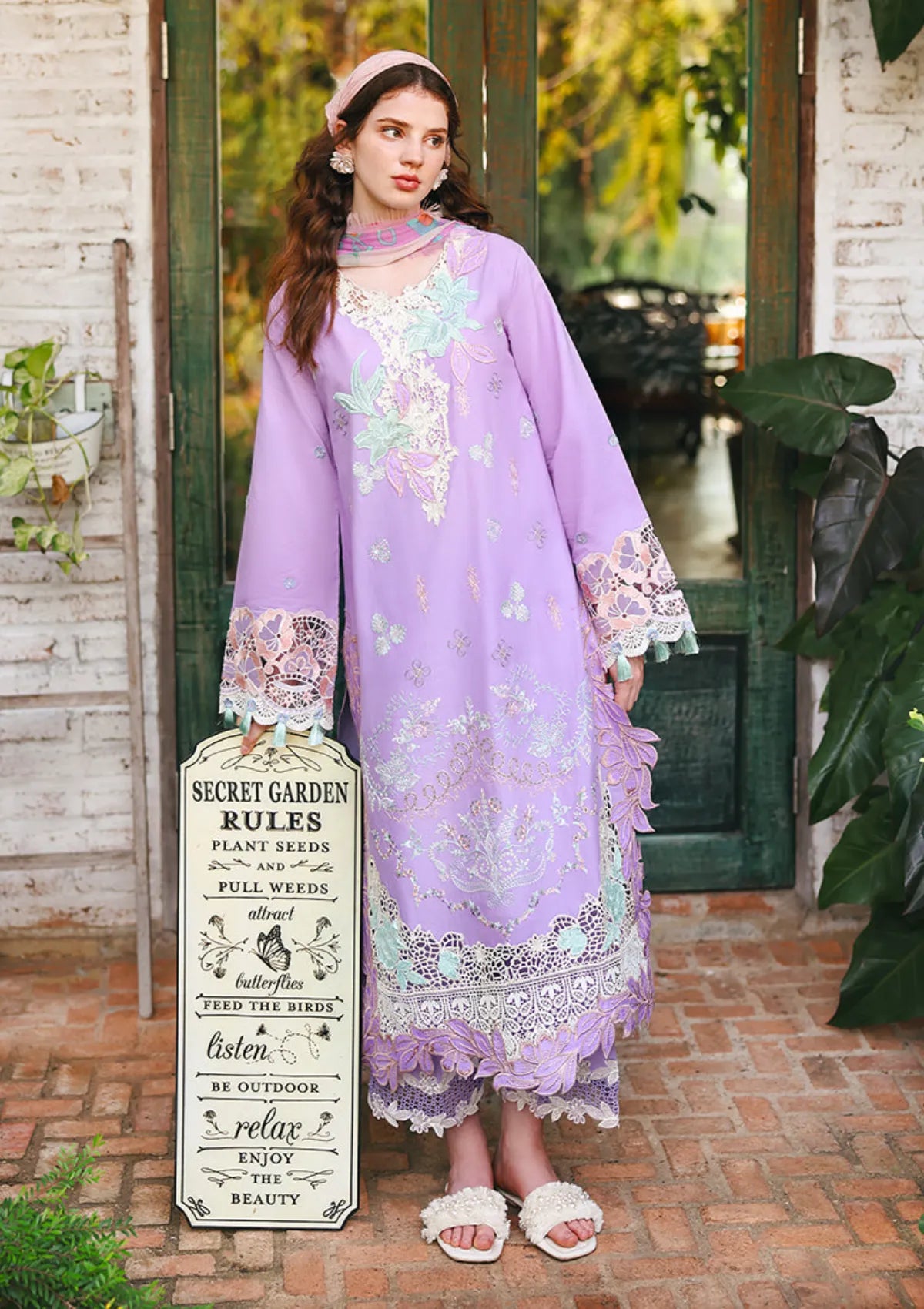 Hemline By Mushq Secret Garden Lawn'26 D-03 Dewspell