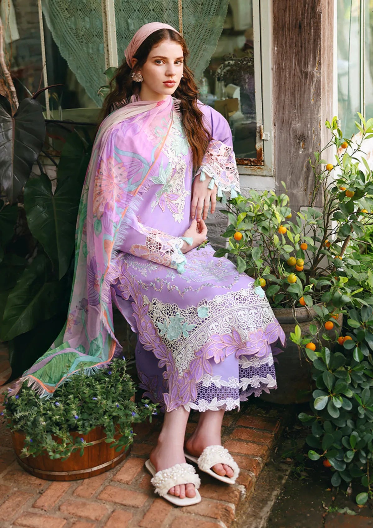 Hemline By Mushq Secret Garden Lawn'26 D-03 Dewspell