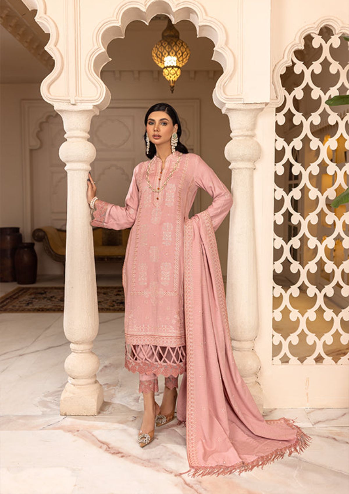 Rajis Dil Nihaad Silk Karandi'23 RJ-02 - Mohsin Saeed Fabrics