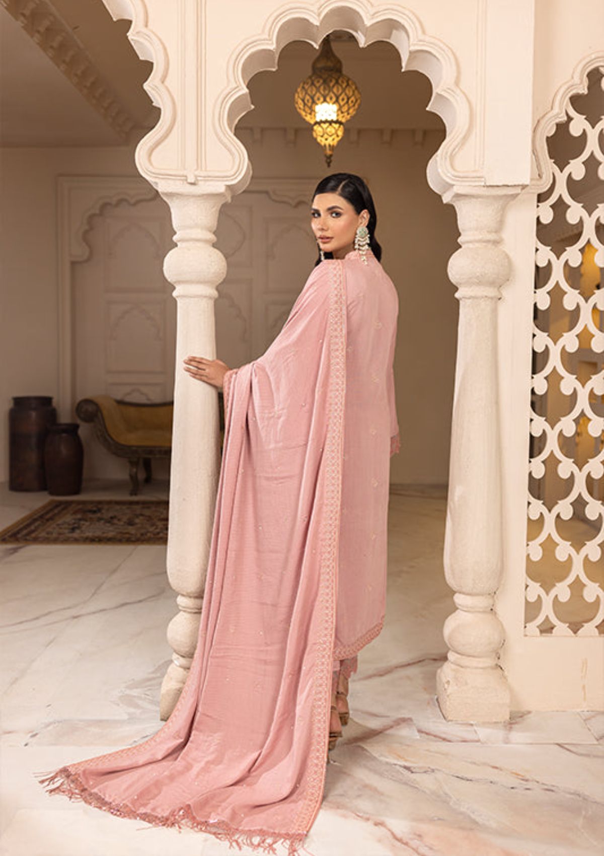 Rajis Dil Nihaad Silk Karandi'23 RJ-02 - Mohsin Saeed Fabrics