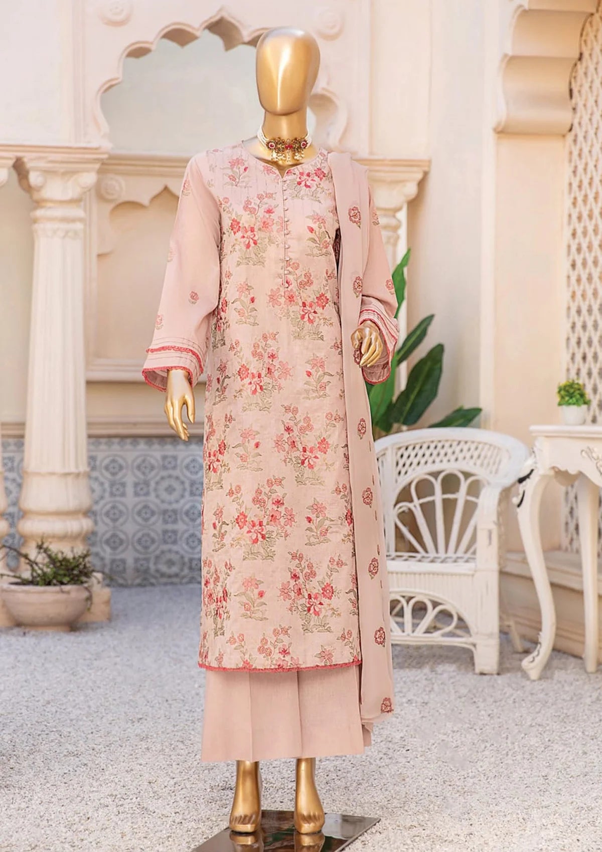 Dukhtar By KZ Emb Lawn'24 Vol-07 D-02 - Mohsin Saeed Fabrics
