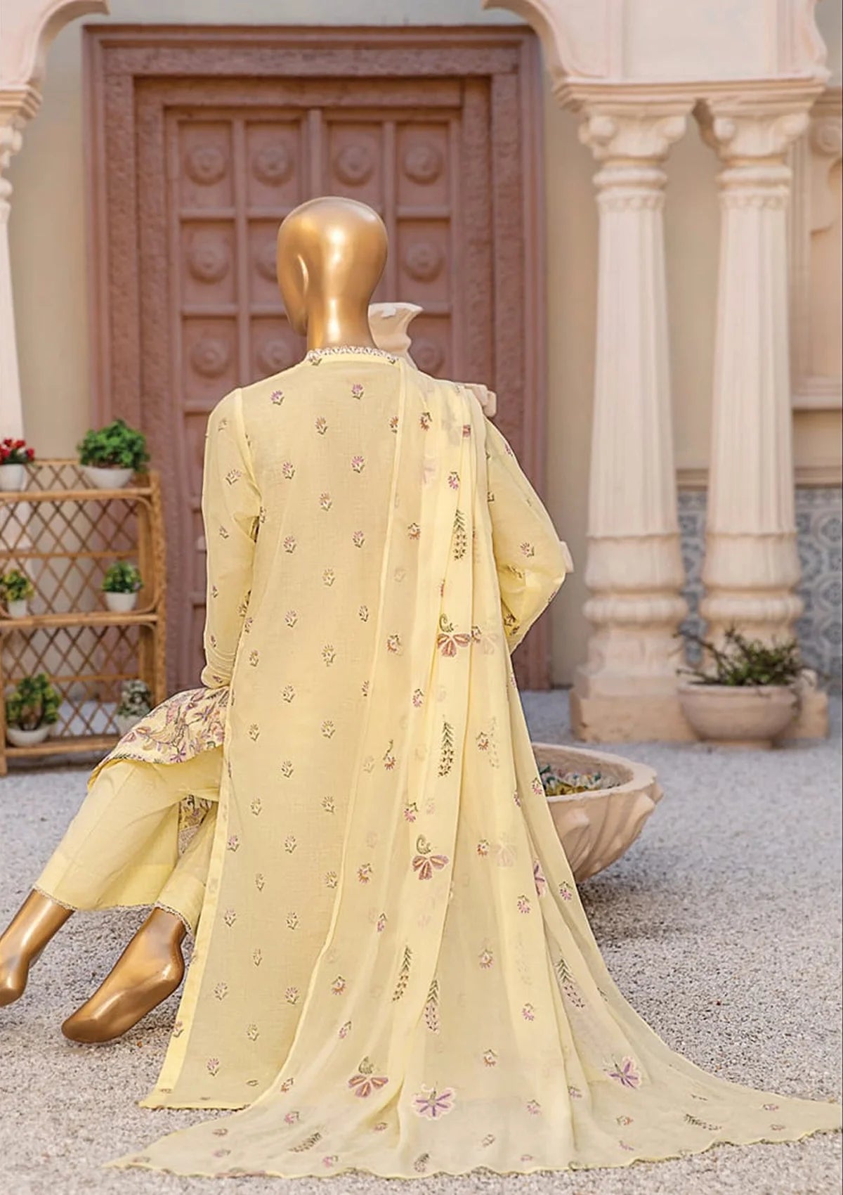 Dukhtar By KZ Emb Lawn'24 Vol-07 D-03 - Mohsin Saeed Fabrics