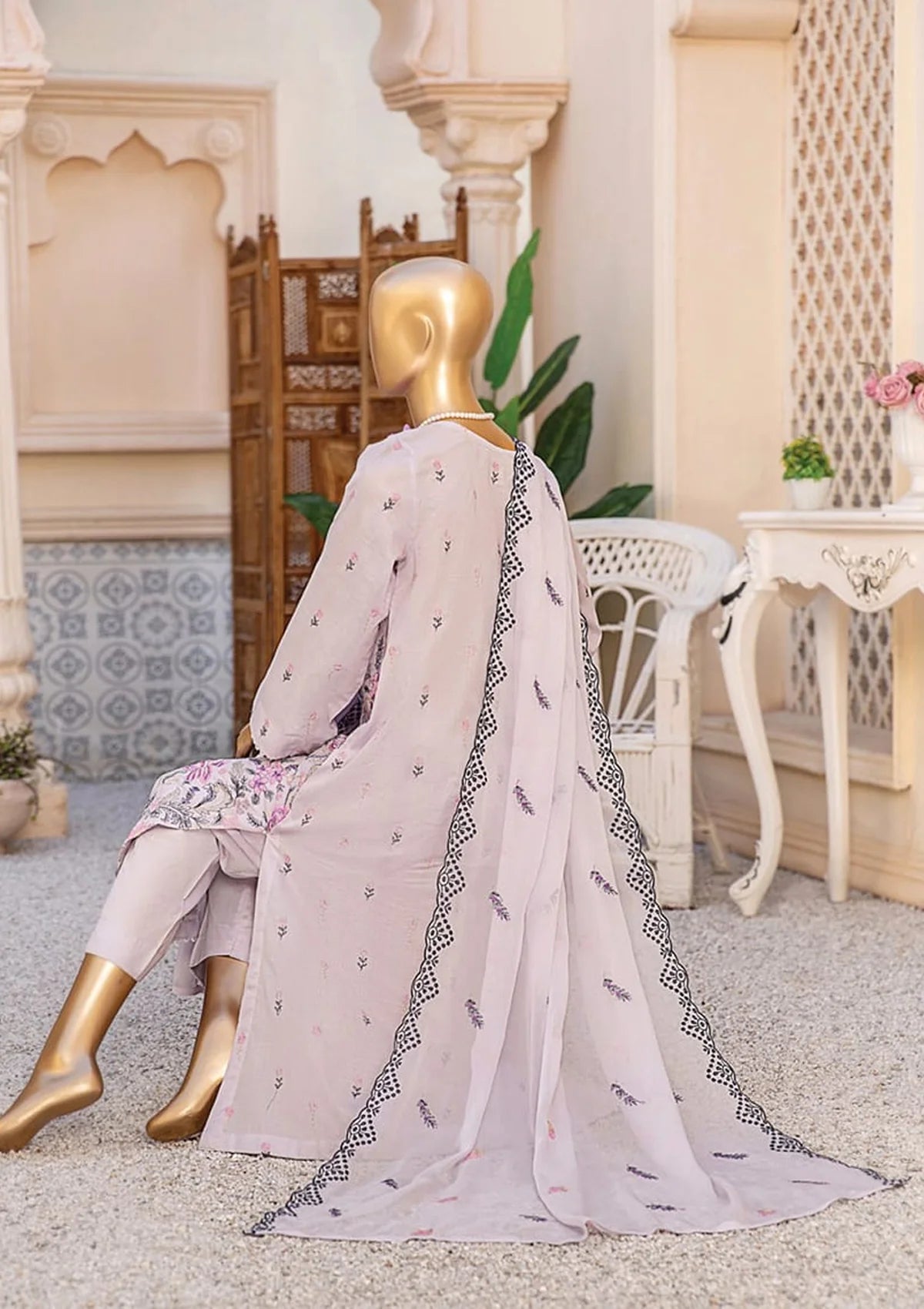 Dukhtar By KZ Emb Lawn'24 Vol-07 D-04 - Mohsin Saeed Fabrics