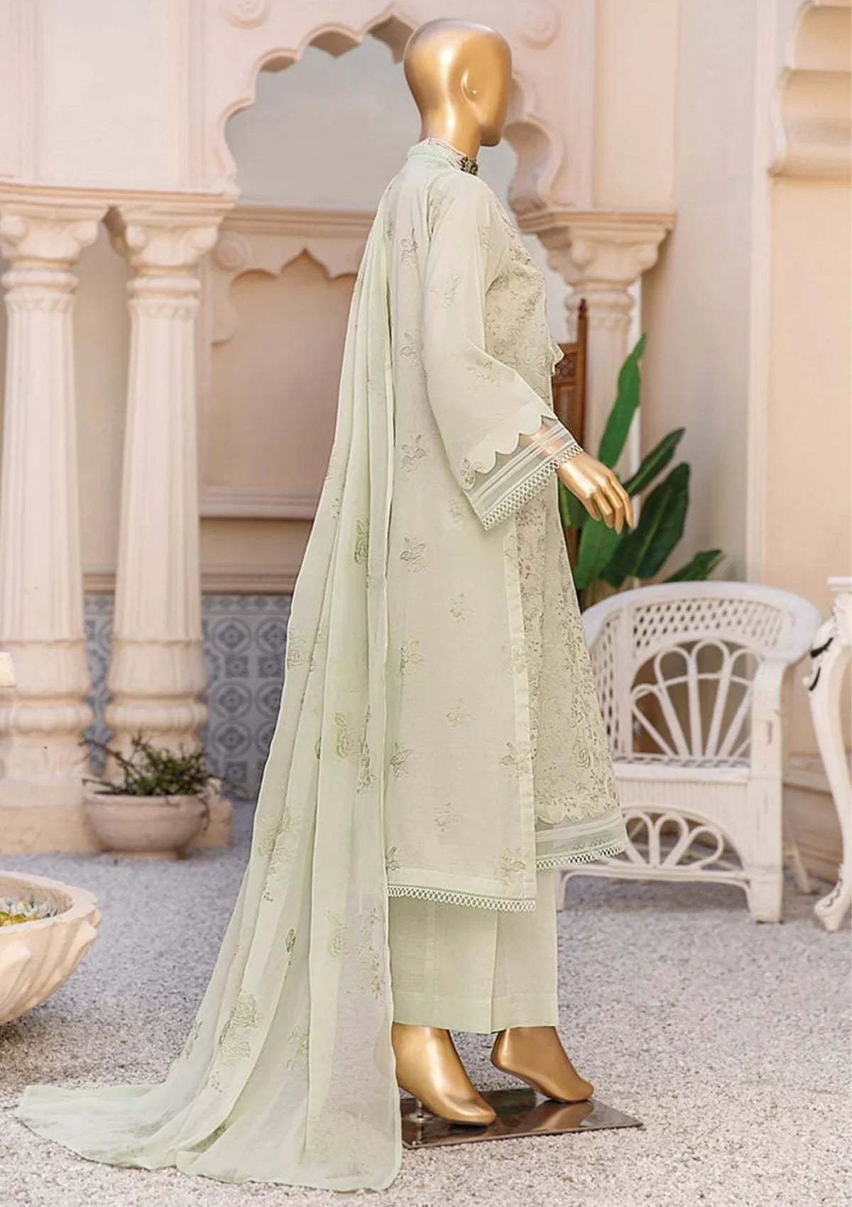 Dukhtar By KZ Emb Lawn'24 Vol-07 D-05 - Mohsin Saeed Fabrics