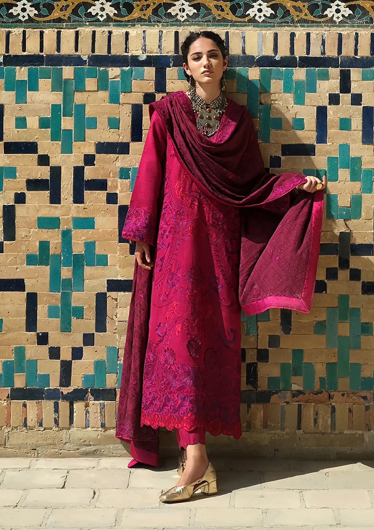 Mushq Hemline Bukhara Winter Edit'26 D-03 Dusk Whisper