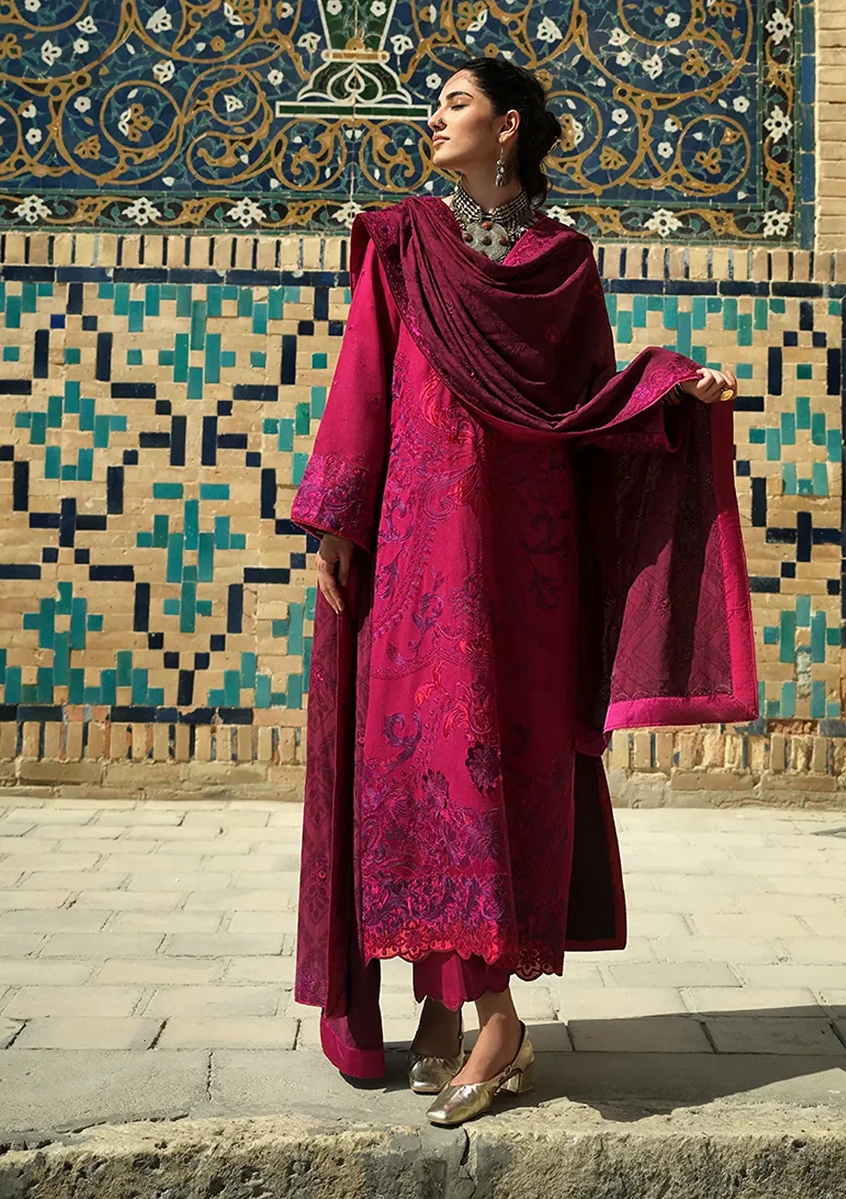 Mushq Hemline Bukhara Winter Edit'26 D-03 Dusk Whisper