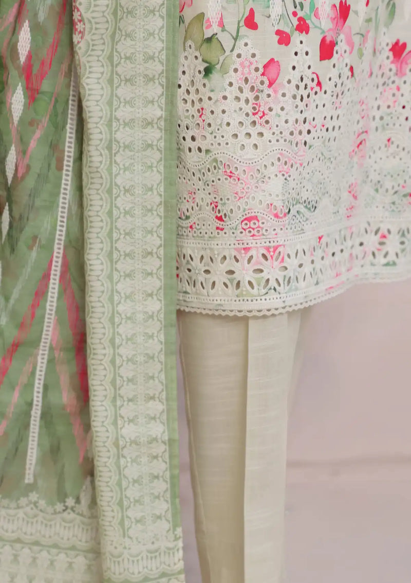 Elite by HZ Khaddar Chikankari'24 PK-15